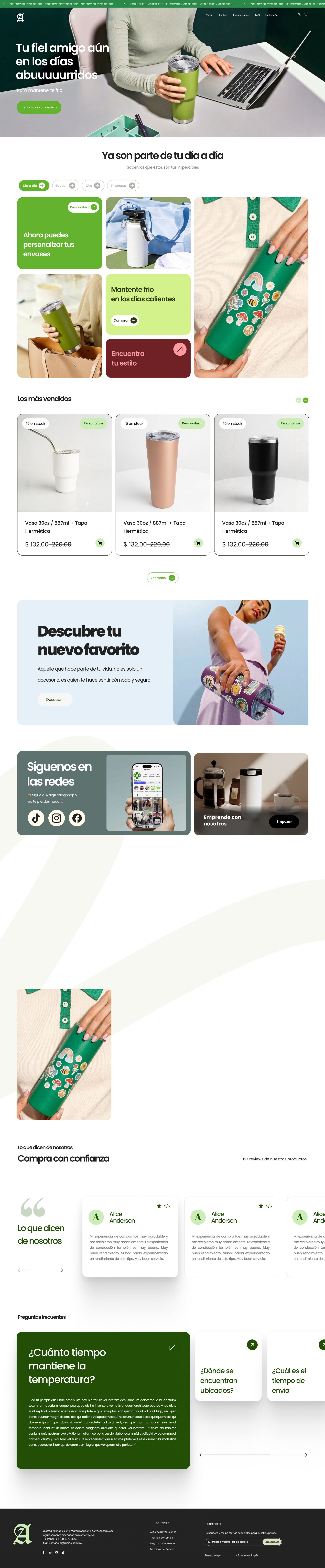 AIG Trading Shop — homepage rediseñada
